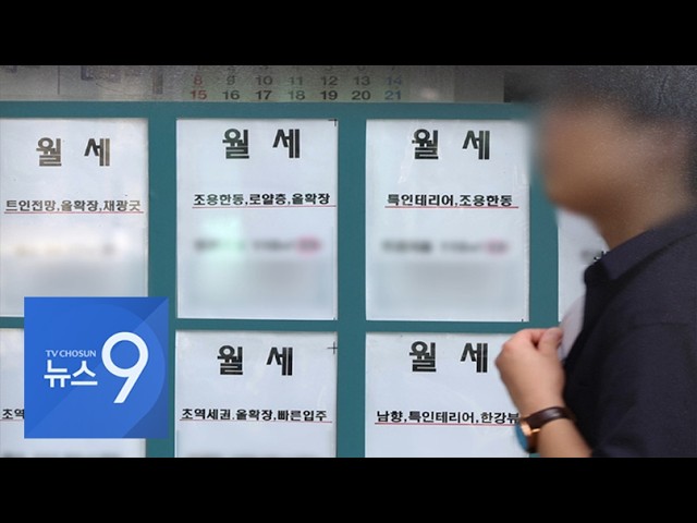 1년간 오른 월세, 10년간 상승률 추월…서울 노원·관악도 월세 300만원 [뉴스9]
