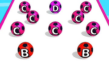 AZ Run ABC Ball Runner All Levels Gameplay Walkthrough (Android Ios) Level 17