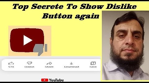 Restore The Dislike Button On YouTube again if you want |Make It Visible Again|