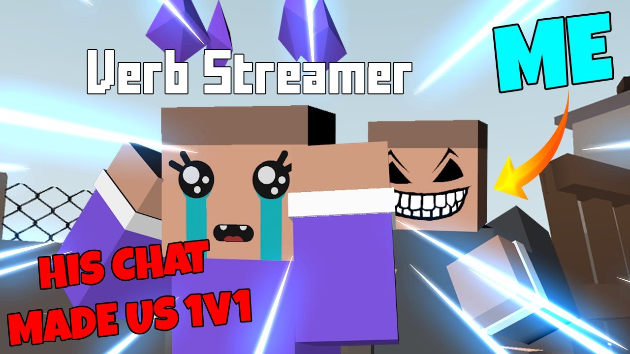 His Twitch Chat MADE US 1v1 in Krunker.io!! (Verb Streamer) YouTube