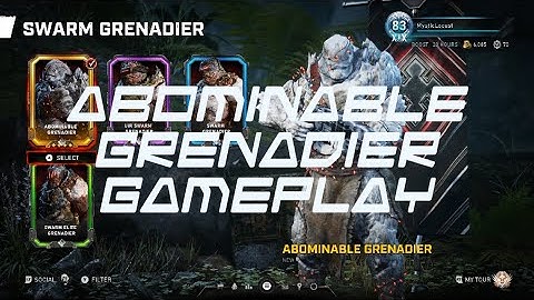 Abominable Swarm Grenadier Gameplay (Gears 5)
