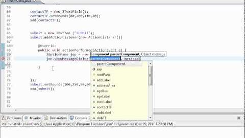 Learn Java in Hindi 53 b : Advanced Event Handling and Swing