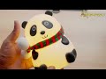 🐼 Silicone Panda Night Light Unboxing |✨ Multicolour Rechargeable Lamp | Room Decor & Gift 🔥