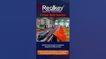 Cross Belt Sorter in Action | Fast & Accurate Parcel Sorting Technology!