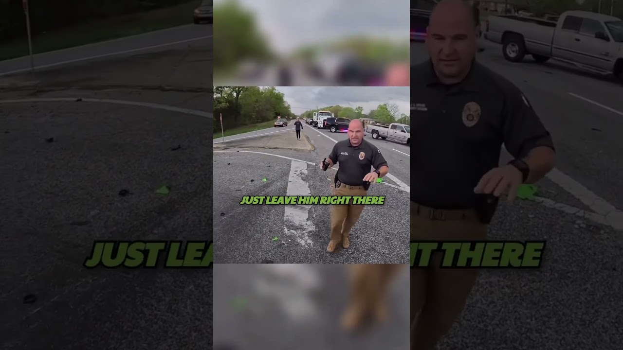 Мотоциклист спешит к своим друзьям после серьёзной аварии 😱