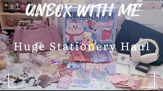 ASMR Unboxing | Huge Stationery Haul ft. @stationerypal