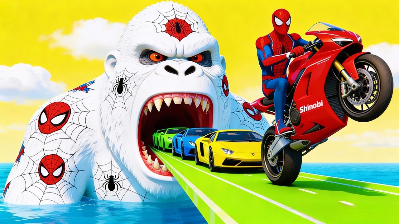 الرجل العنكبوت انقاذ باتمان Spider-Man Rescue batman vs iron man vs venom funny Game GTA 5 superhero