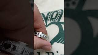 Men's Two Tone Gold Claddagh Ring