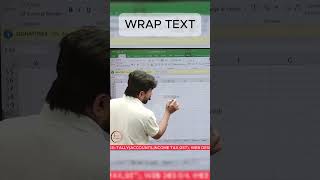 USE OF WRAP TEXT | ICON COMPUTECH | VINOD JANGID #tally #education #accounts #excel #shorts