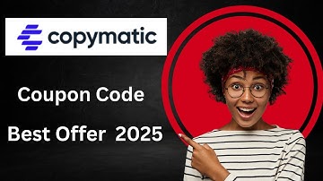 Copymatic Coupon Code – Best Discount Offer // Exclusive Offer