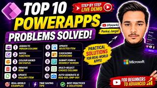 Top 10 PowerApps Issues Solved | Person Column, Patch Function, ComboBox & Gallery Fixes
