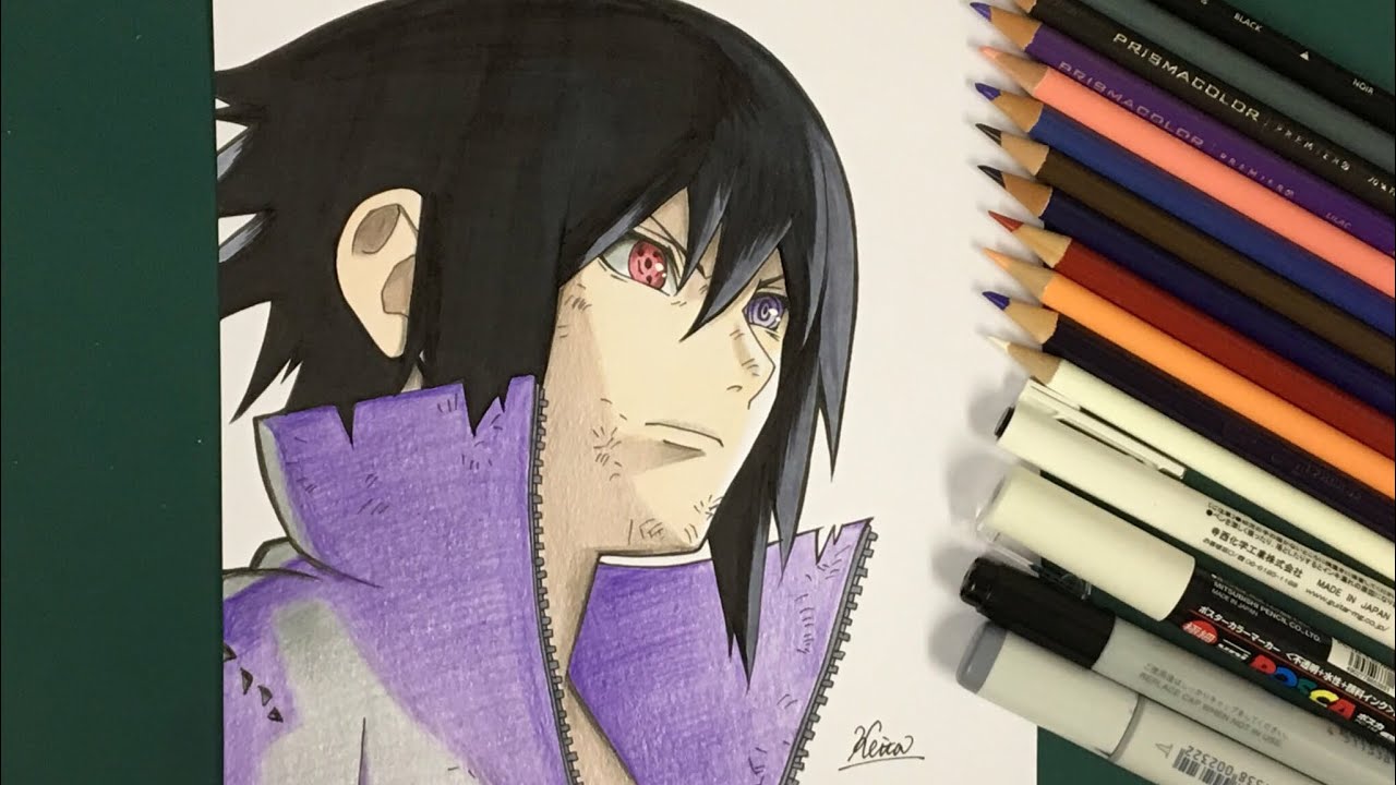ナルト疾風伝 うちはサスケを描いてみた Youtube ナルト疾風伝 うちはサスケを描いてみた Youtube