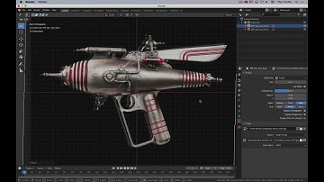 3D Basics in Blender - Blocking in a Ray Gun
