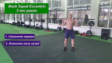 Back Squat Eccentric 3 sec pause