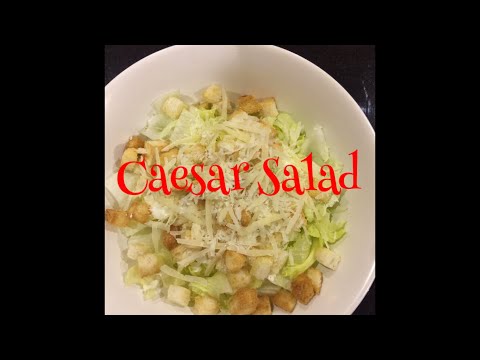 Video: How To Quickly Make Caesar Salad
