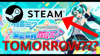 Project Diva MegaMix on Steam tomorrow????!!!!