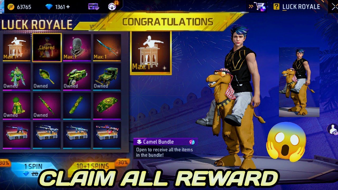 New Event Today Emote Luck Royale Event Op Event 😱 Claim All Reward ...