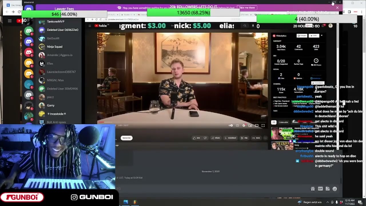 PVLACE Statement Reaction w/ ALECTO - GUNBOI TWITCH STREAM 11-06-2022