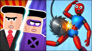 The Superheroes League 2 VS Ragdoll Mini Relaxing Game - All Levels SpeedRun Gameplay