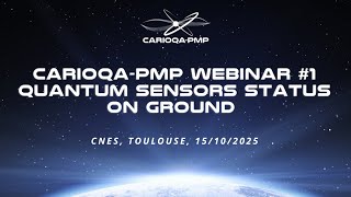 CARIOQA-PMP Expert talks Webinar #1 : Quantum sensors status on ground