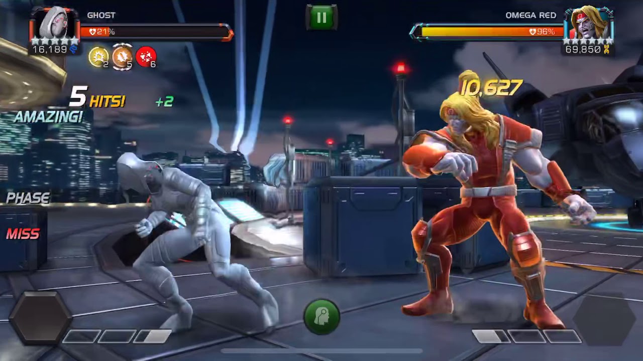 Mcoc Ghost vs 6.2.3 Omega Red boss - YouTube.