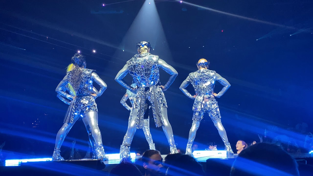 LADY GAGA Opening + Just Dance + Poker Face (4K) Enigma Live in Las