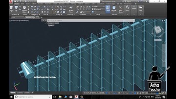 AutoCAD 3D Complete Bedroom | 3D Curtain | Lecture 18