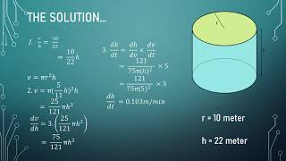 Assignment Calculus 1 l MAT 183 (Related Rates)