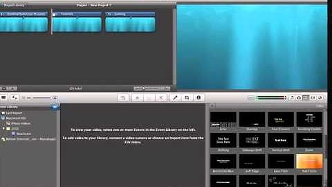 Imovie 09 tutorial - how to make a cool simple video intro