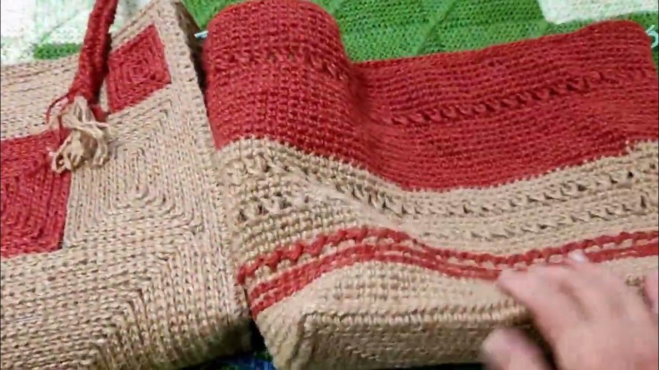 👜🧶Две сумки из джута почти готовы 👜🧶 - YouTube
