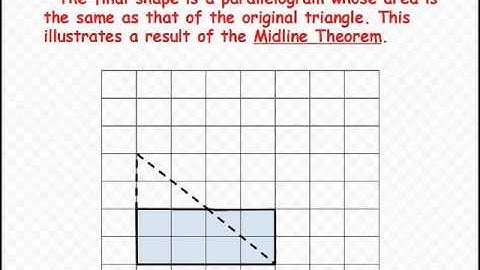 Midline Theorem or Midsegment Theorem with notes on Lines, Segments and Rays.