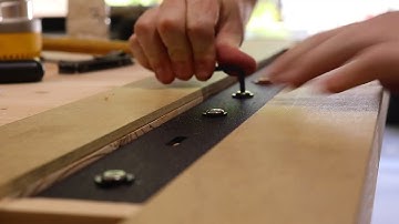 How To Install C Channel For Table Tops // Woodworking