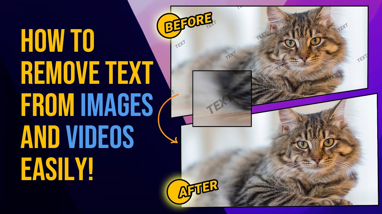 How to Remove Text from Picture without Removing Background