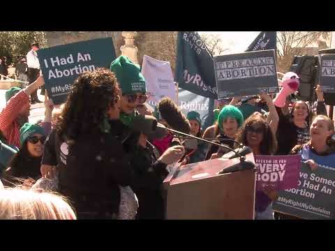 Rally to protect abortion access at the U.S. Supreme Court