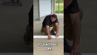 French Drain Pipe  Holes UP or DOWN?