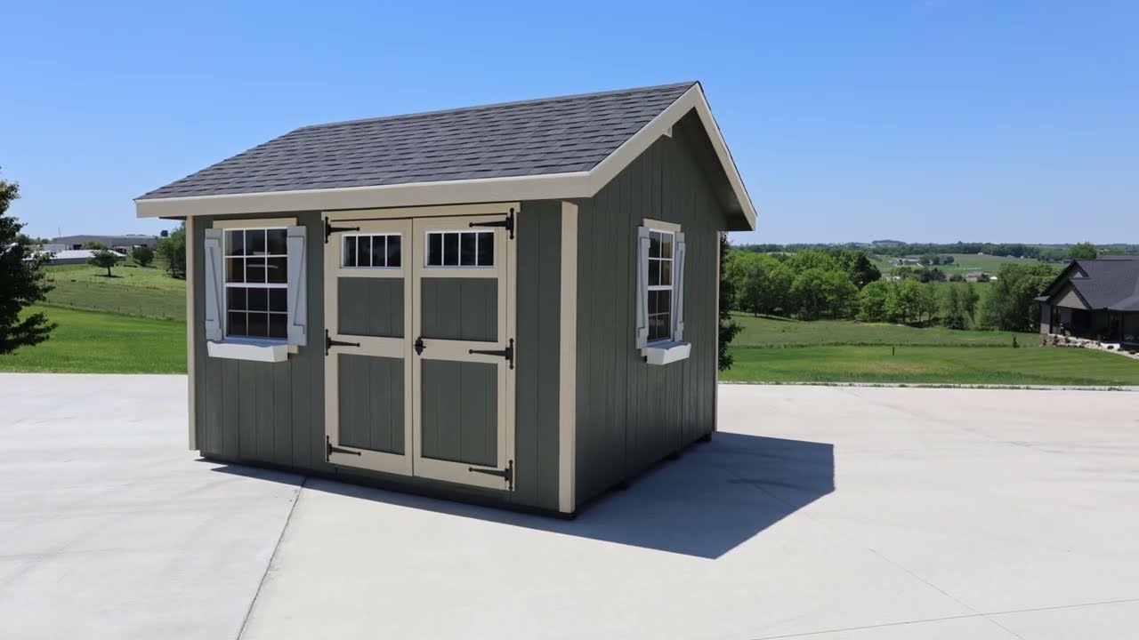EZ-Fit Heritage 8x12 Wood Storage Shed Kit
