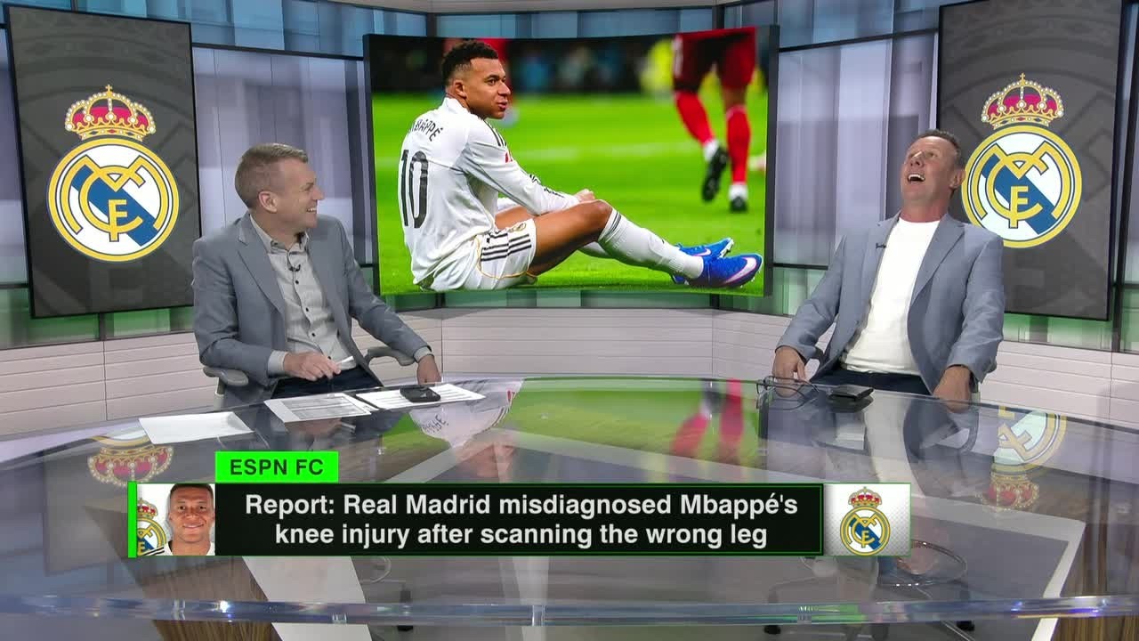 Real Madrid MISDIAGNOSED Mbappe's knee injury after scanning wrong leg⁉️ 'IT'S IMPOSSIBLE' | ESPN FC