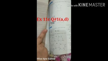 Class 6: Maths D1 Ex 11c Q#1(a,d)