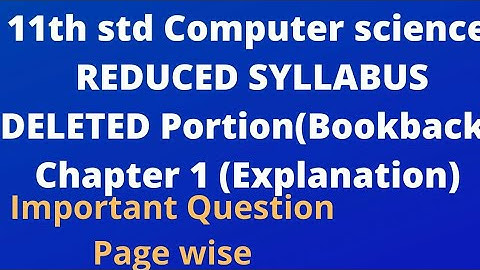 11th computer science chapter 1 FUNDAMENTAL of computers/Important 1m,2m,5mark question explanation