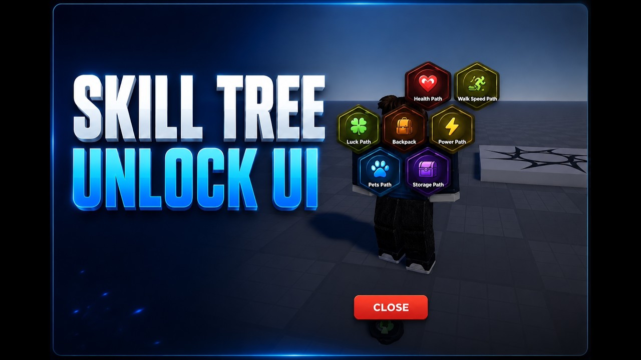 Roblox Studio - Skill Tree Unlock UI System (DOWNLOAD) Like Slime RNG ...