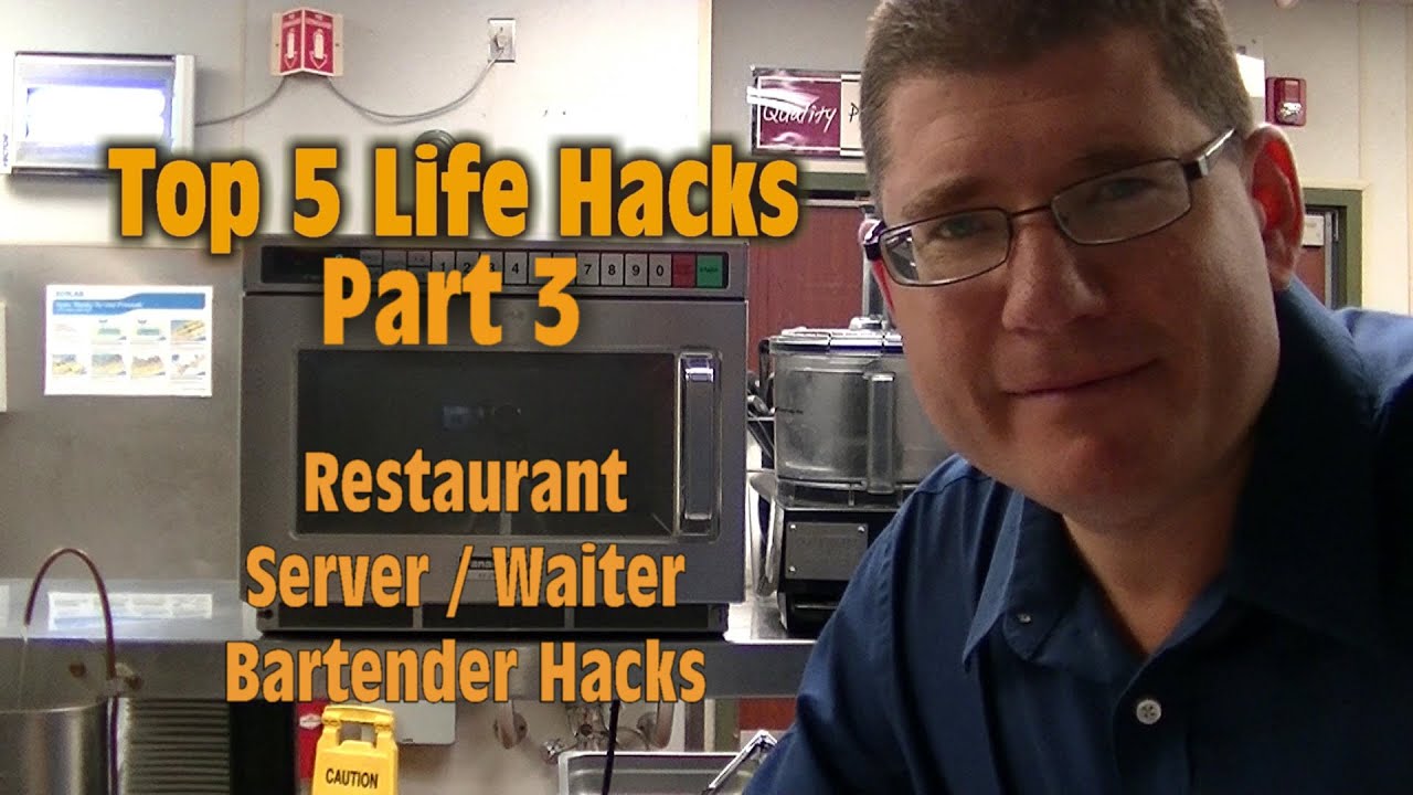 TOP 5 LIFE HACKS Restaurant Waiter Bartender Server HACKS Part 3