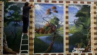Well Street Park mural time lapse