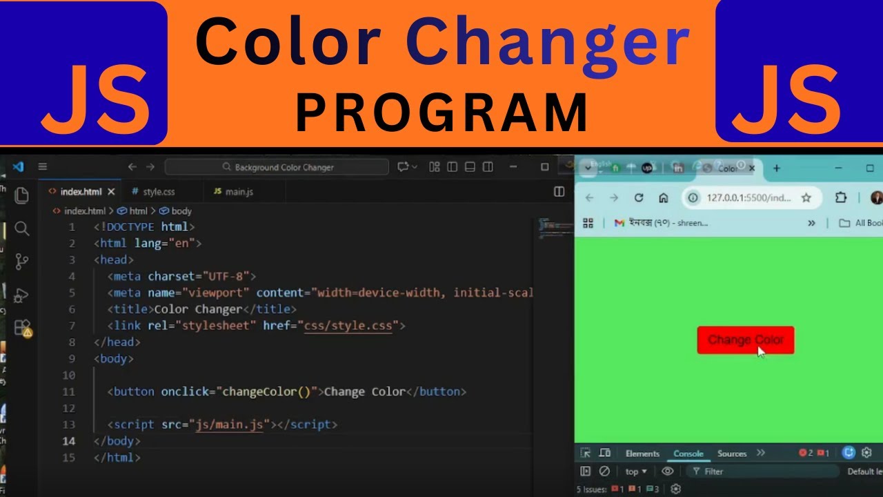 5 JavaScript Background Color Changer SECRETS You Need to Know - YouTube