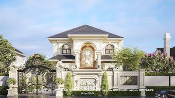 Nét Đẹp Thanh Nhã Của Biệt Thự Tân Cổ Điển 2 Tầng Mái Nhật | Kiến Trúc VKing