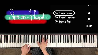 SHAVE AND A HAIRCUT (w duet play-along), Faber Level 2B