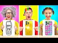 Who is a winner  granny vs me art challenge  drawing hacks and diy ideas by 123 go food