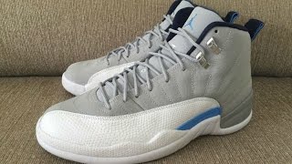 jordan 12s grey and blue