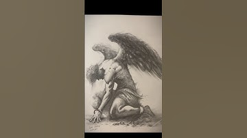 How to draw an angel (easy tutorial) #art #drawing #tutorial #shorts
