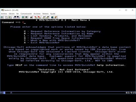 MVS/QuickRef 8.2 - Demo acceso