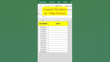 How to convert number to date format in excel | #shorts #excel #exceltips #interviewquestions